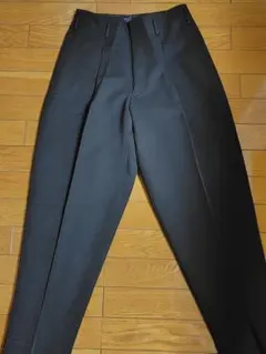 ぶっとい極太ボンタン　変形型学生ズボン　黒のツータック学生スラックス 2タックカラーボンスラ(ボンタンスラックス)｜変形学生服・特攻