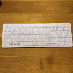 ELECOM 超薄型 Bluetoothキーボード TK-FBP101 ホワイト