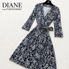 美品DIANE von FURSTENBERG 花柄ラップワンピース シルク 4