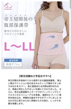 犬印本舗 帝王切開 腹部保護帯 L～LL 帝王切開後用 ピンク