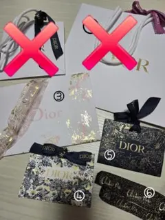 Dior ショップ袋 ラッピング袋 リボン バラ売り可