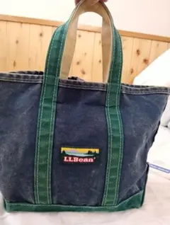 L.L.Bean Boat and Tote ネイビー/グリーン80年代 Old