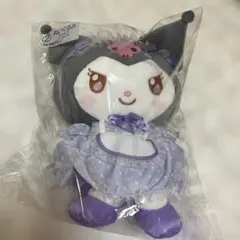 クロミ一番くじ②紫色のドット柄エプロンビックぬいぐるみ♡