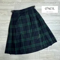 タータンチェック ひざ丈スカート