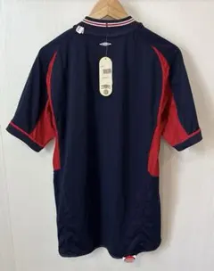 新品 イングランド 2002年 ユニフォーム UMBRO リバーシブル 赤 紺のサムネイル