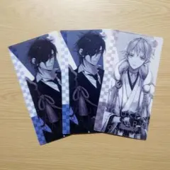刀剣乱舞 マルチクリアファイル 3枚セット【燭台切光忠/鶴丸国永】