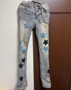 GUAPI 星型パッチ デニムパンツ 28 - メルカリ