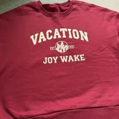 VACATION JOY WAKE スウェット トレーナー