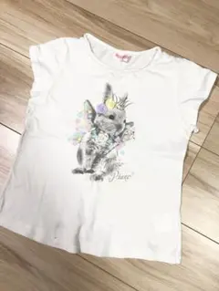 メゾピアノ130 半袖Tシャツ ボックス トップス うさぎ 110 120