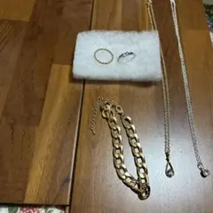 ジュエリーセット ゴールド シルバー 5点