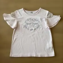 MezzoPiano フリル袖 Tシャツ Lサイズ