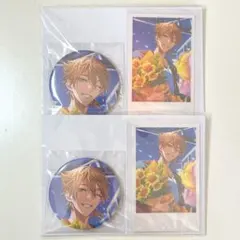 にじさんじ 伏見ガク 誕生日グッズ2024 缶バッジ チェキ風カード