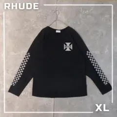【RHUDE】ルード ヴィンテージ加工 USA製 ロンT 長袖 XLサイズ
