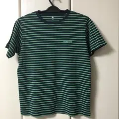 mont-bell ネイビー/グリーンストライプ Tシャツ 160