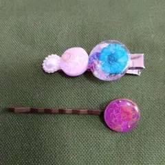 ヘアピン2個セット　ハンドメイド