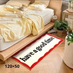 希少have a good timeラグ マット カーペットロゴインテリア 完売