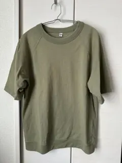 UNIQLO ラグラン半袖スウェット オリーブ　Sサイズ