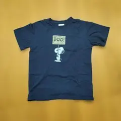 スヌーピー キッズ Tシャツ 140 PEANUTS 半袖 ネイビー