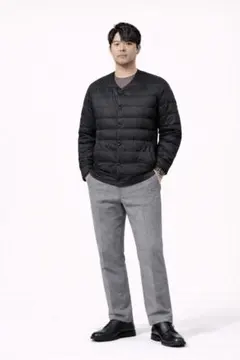 新品未使用メンズダウンジャケット（ブラック）Ｌ#032