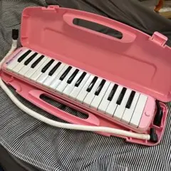 鍵盤ハーモニカ ピンク ケース付きのサムネイル