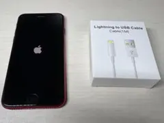 Apple iPhone SE (第3世代) 64GB レッド+ケーブル
