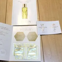 アルビオン　フレッシュ　ルミナス　ハーバルオイル　サンプル４つ、美容クリーム2つのサムネイル