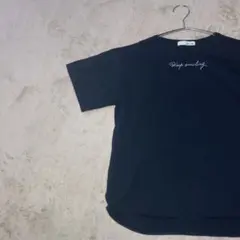 シューラルー 半袖プリントTシャツ M ブラック USAコットン100 スリット