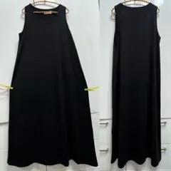 ハッピーマリリン＊大きいサイズ♡ロングワンピース♡ブラック
