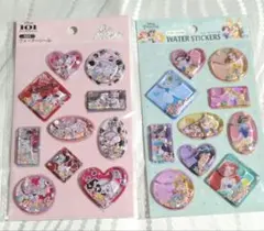 ディズニー ウォーターシール 101匹わんちゃん＆プリンセス 2個セット