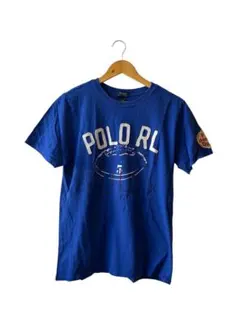 POLO RALPH LAUREN ラルフローレン Tシャツ ブルー 青ロゴ古着