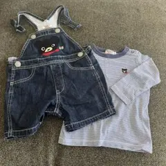 DOUBLE.B デニムオーバーオール Fセット