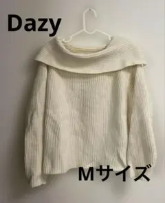 SHEIN Dazy オフショルダーニットプルオーバー ホワイト