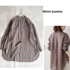 美品 conte ユナイテッドアロー リネン ベージュ 長袖シャツ ブラウス
