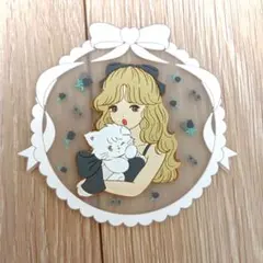 mikkoillustration ガチャガチャ コースター 1 ムース 女の子