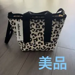 美品　niko and...キャンパスショルダーバッグ