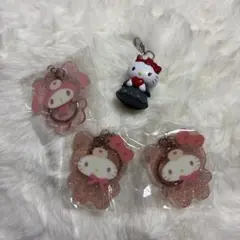 ハローキティ マイメロディ カプセルトイ 4個セット