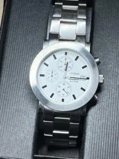 CITIZEN クロノグラフ WR10BAR 0510-S75438 美品　稼働