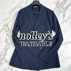 洗える nolley’s ノーリーズ テーラードジャケット ダブル ネイビーのサムネイル