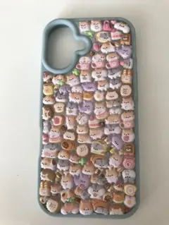 iPhoneケース　iPhone17ケース　ぷくぷくシール　ハムスター　デコ