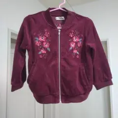 branshes 花柄刺繍 ベロア調 ジャケット