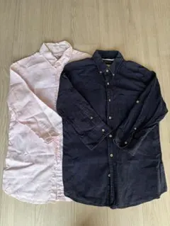 リネン ボタンダウンシャツ 2色セット