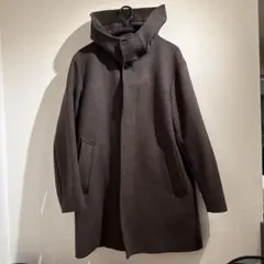beauty&youth メルトンフードコート L ブラウン　極美品