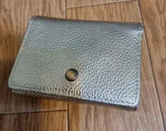 メタリックゴールド 三つ折り財布 ミニウォレットのサムネイル