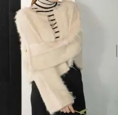 hinari シャギーショートカーディガン　値下げ中