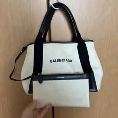 BALENCIAGA ハンドバッグ ホワイト/ブラックのサムネイル