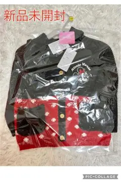 フタフタ　バースデイ　ミニーマウス　ニット　アウター　100cm