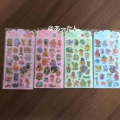 きゅん〜POPシール イタリアンブレインロット風シール ４枚セット