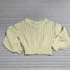 Vネックニット