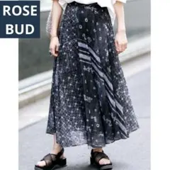 ROSE BUD フレアースカート ロングスカート