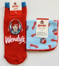 ウェンディーズ　Wendy's 　靴下　ミニタオル　２点セット　ソックス　新品